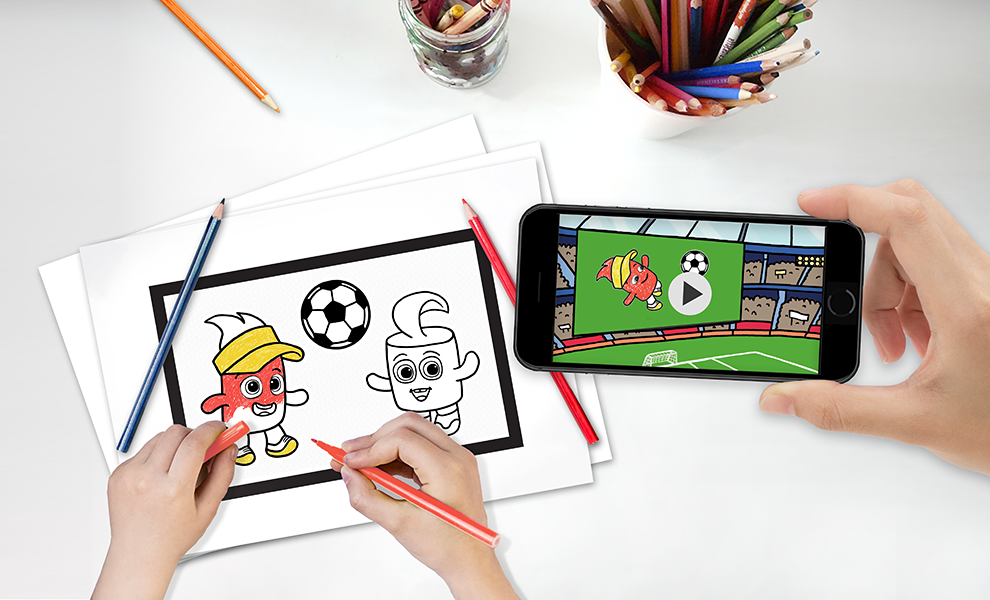 Transforming a Planet Sushi drawing into a cartoon