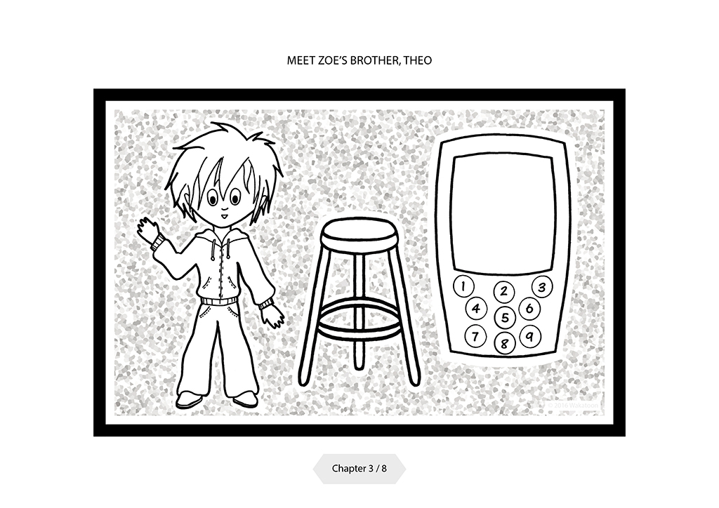 Printable animating coloring book - Santa Claus is late - chapter 3