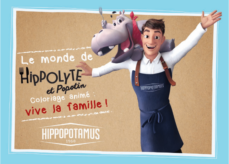 Cover of the Hippopotamus coloring booklet