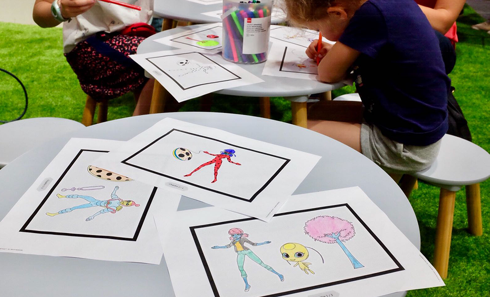 Stand coloriage animé Vivatech 2018