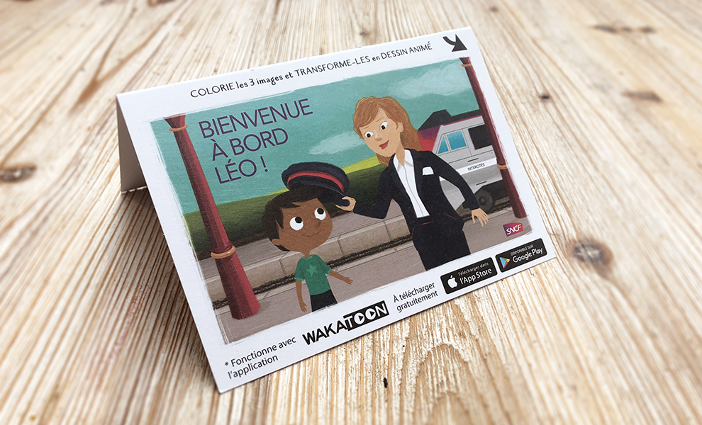 Exemplaire de la cartonnette SNCF Intercités