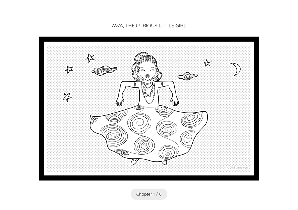 Imprimez et coloriez ce dessin et transformez-le gratuitement en film d'animation avec l'application Wakatoon.