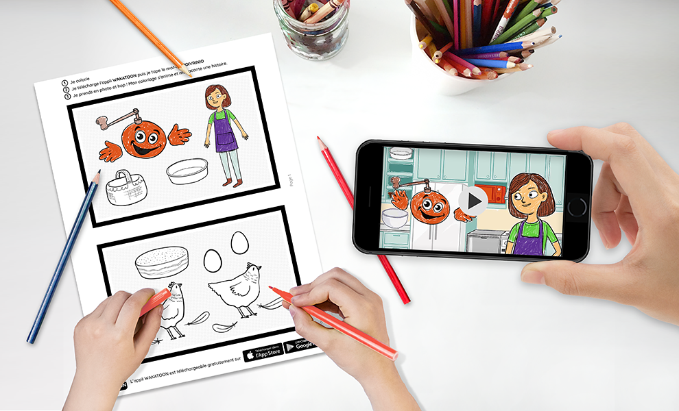 Coloriage animé Poivre Rouge, une activité amusante à faire en famille