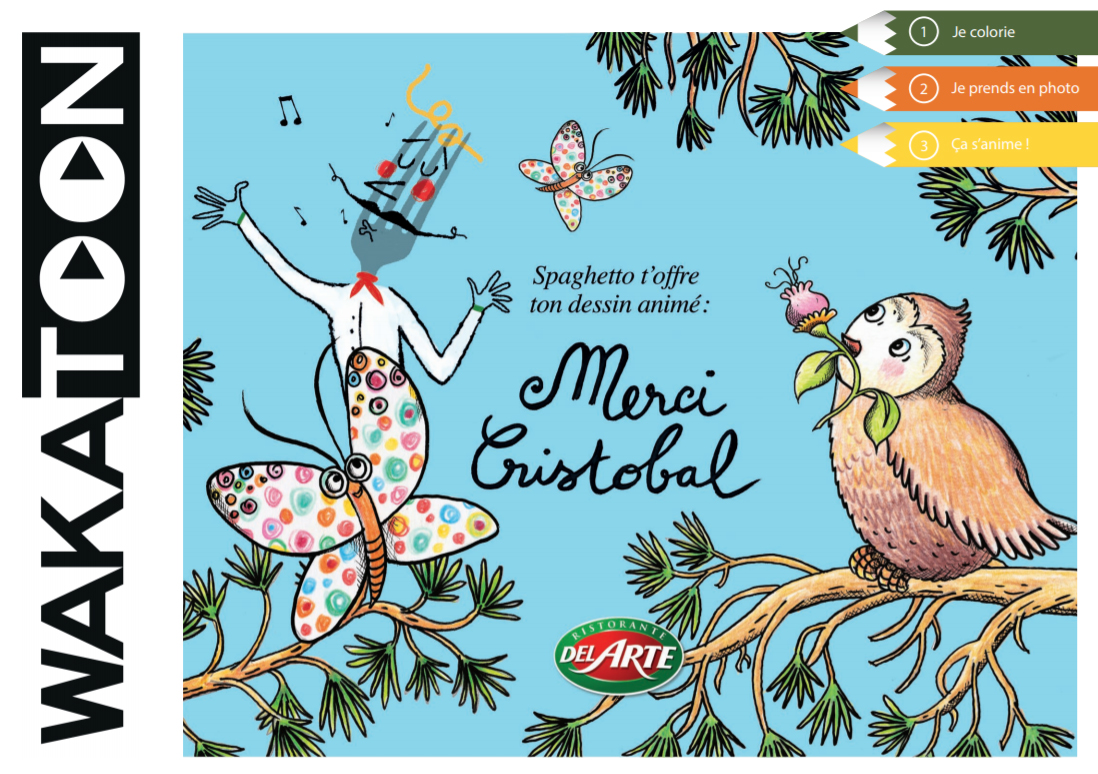 Cover of the animated coloring booklet