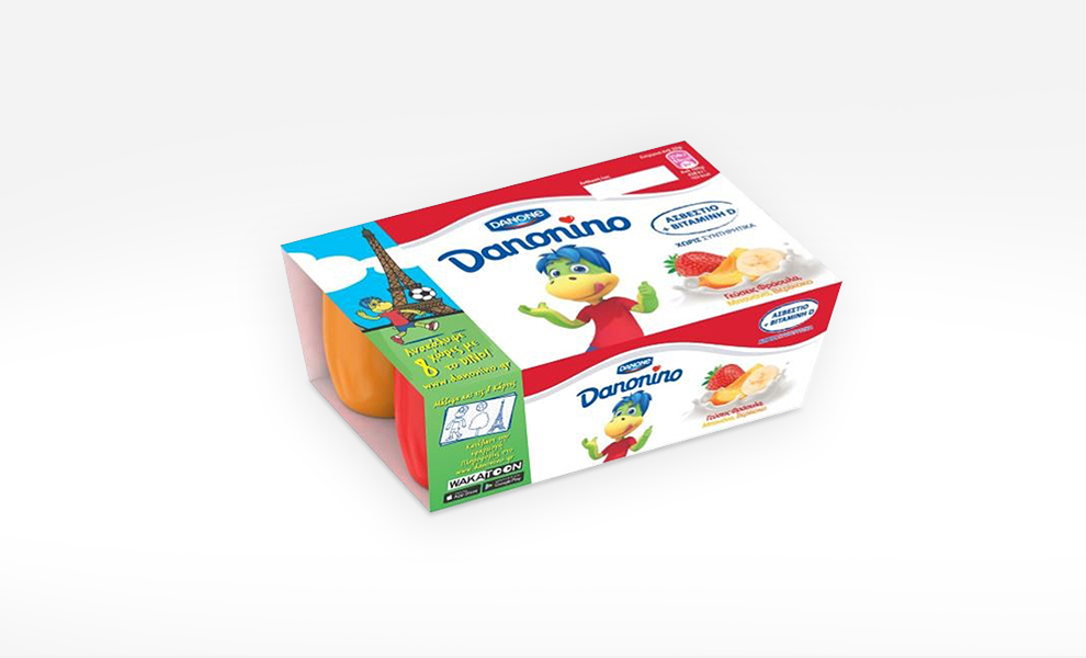Pots de yaourts Danonino avec coloriage pour enfants