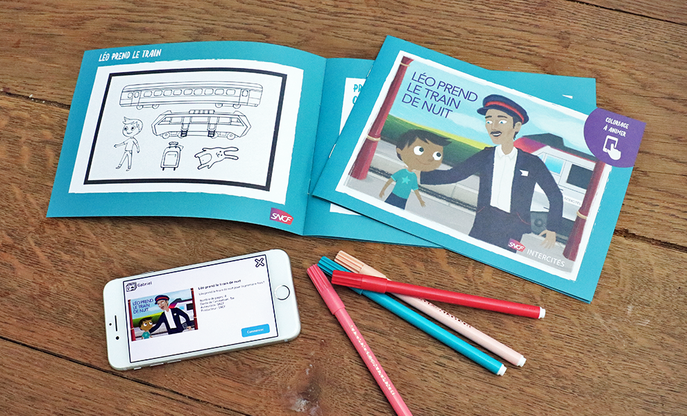 Livre de coloriage animé SNCF Intercités