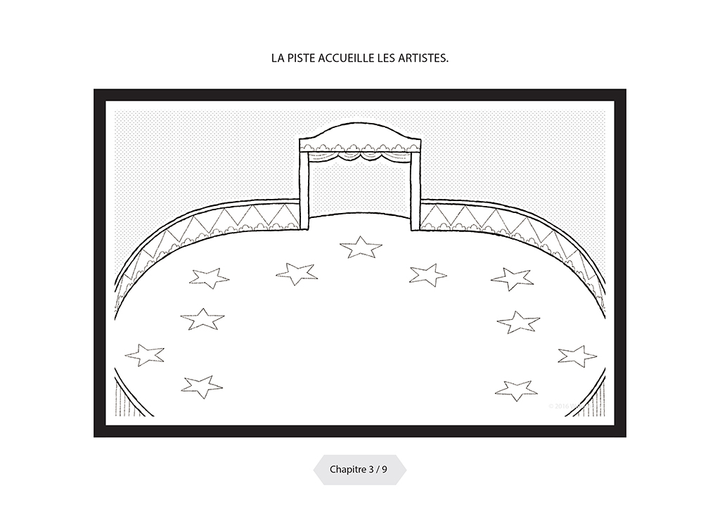 Coloriage animé Les bras cassés - Chapitre 3 - La piste étoilée