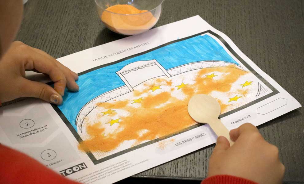 Coloring workshop in Jardin d'Acclimatation