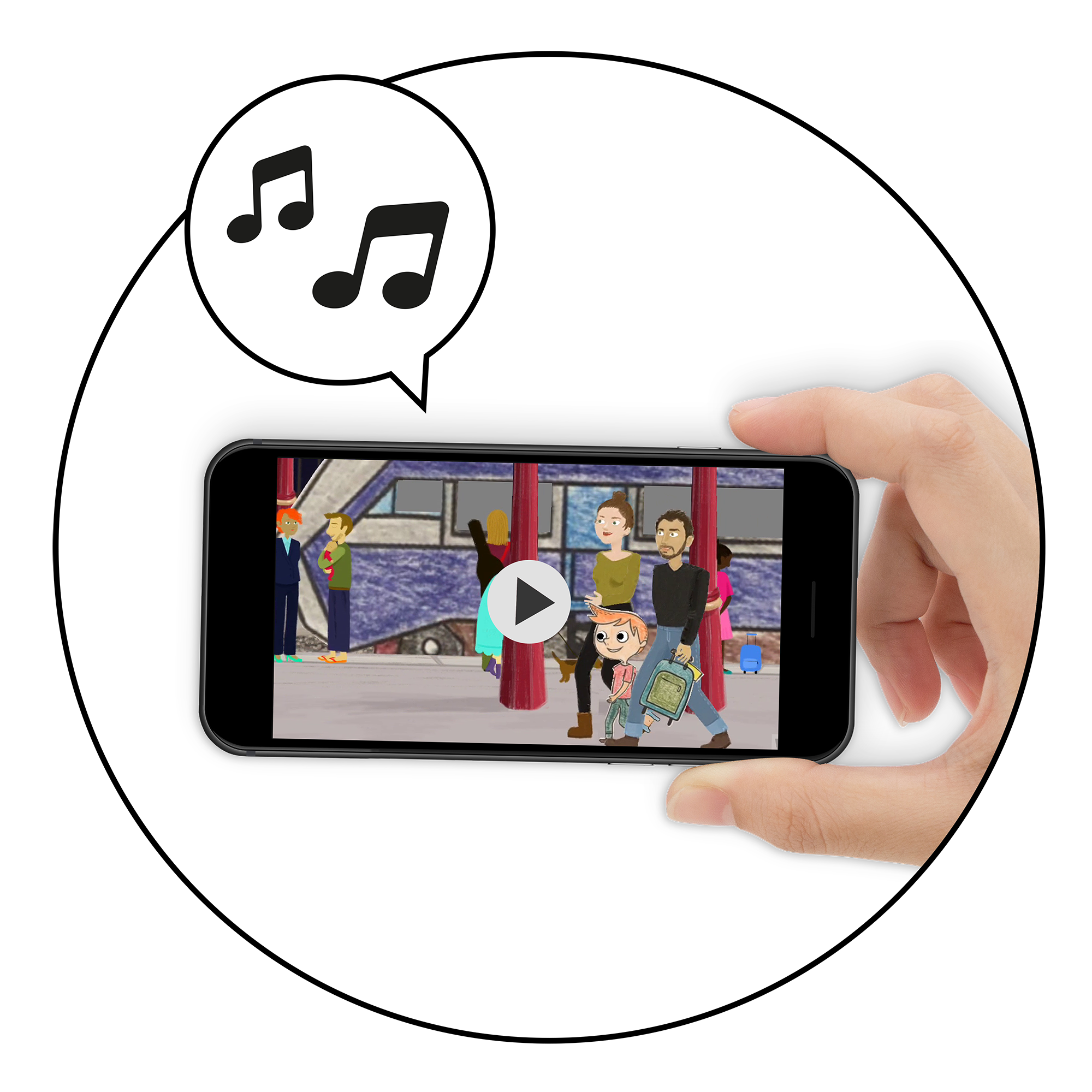 Je m'installe et je me laisse porter par l'histoire et mon dessin animé de plusieurs minutes.