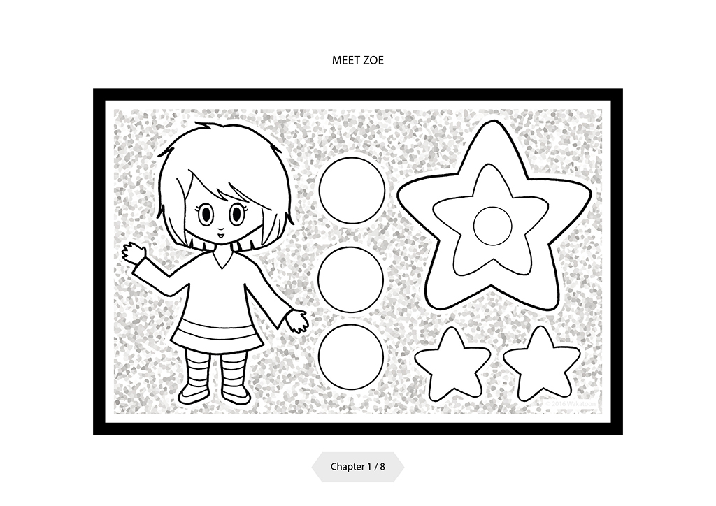 Transformez gratuitement ce coloriage en dessin animé grâce à l'application Wakatoon