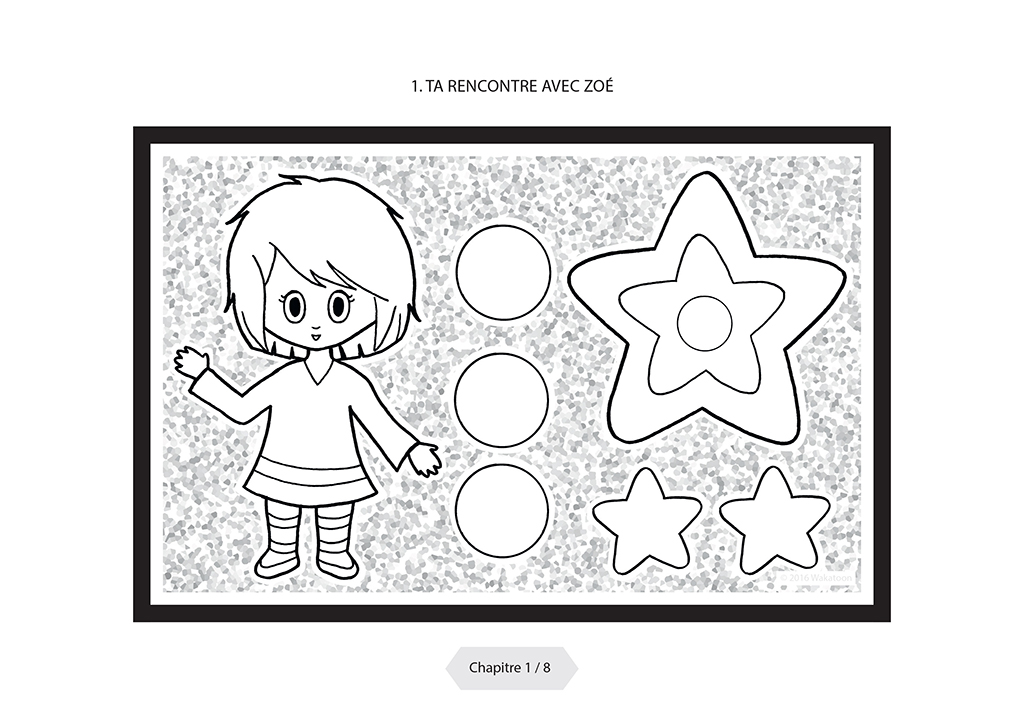 Livre de coloriage animé - Le Père Noël est en retard - chapitre 1