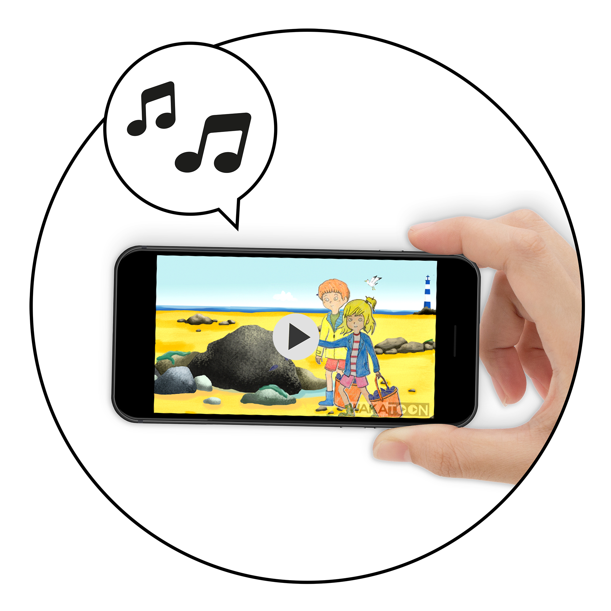 Je m'installe et je me laisse porter par l'histoire et mon dessin animé de plusieurs minutes.