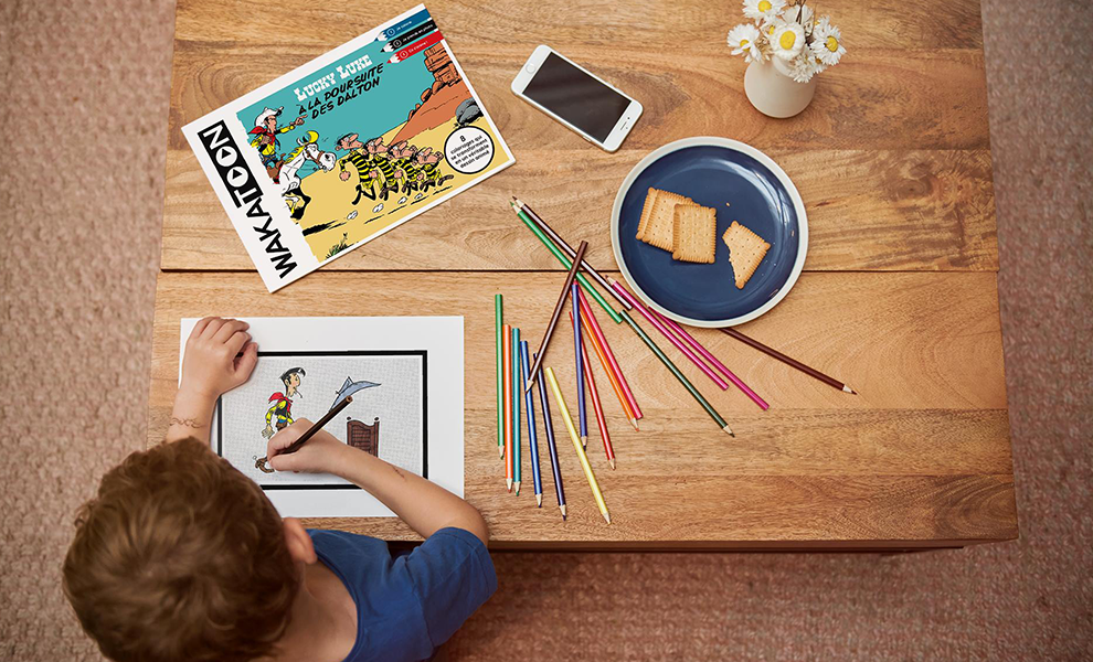 Lucky Luke animated coloring book