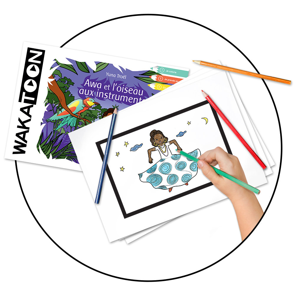 Je choisis mon histoire parmi la sélection proposée par Wakatoon.