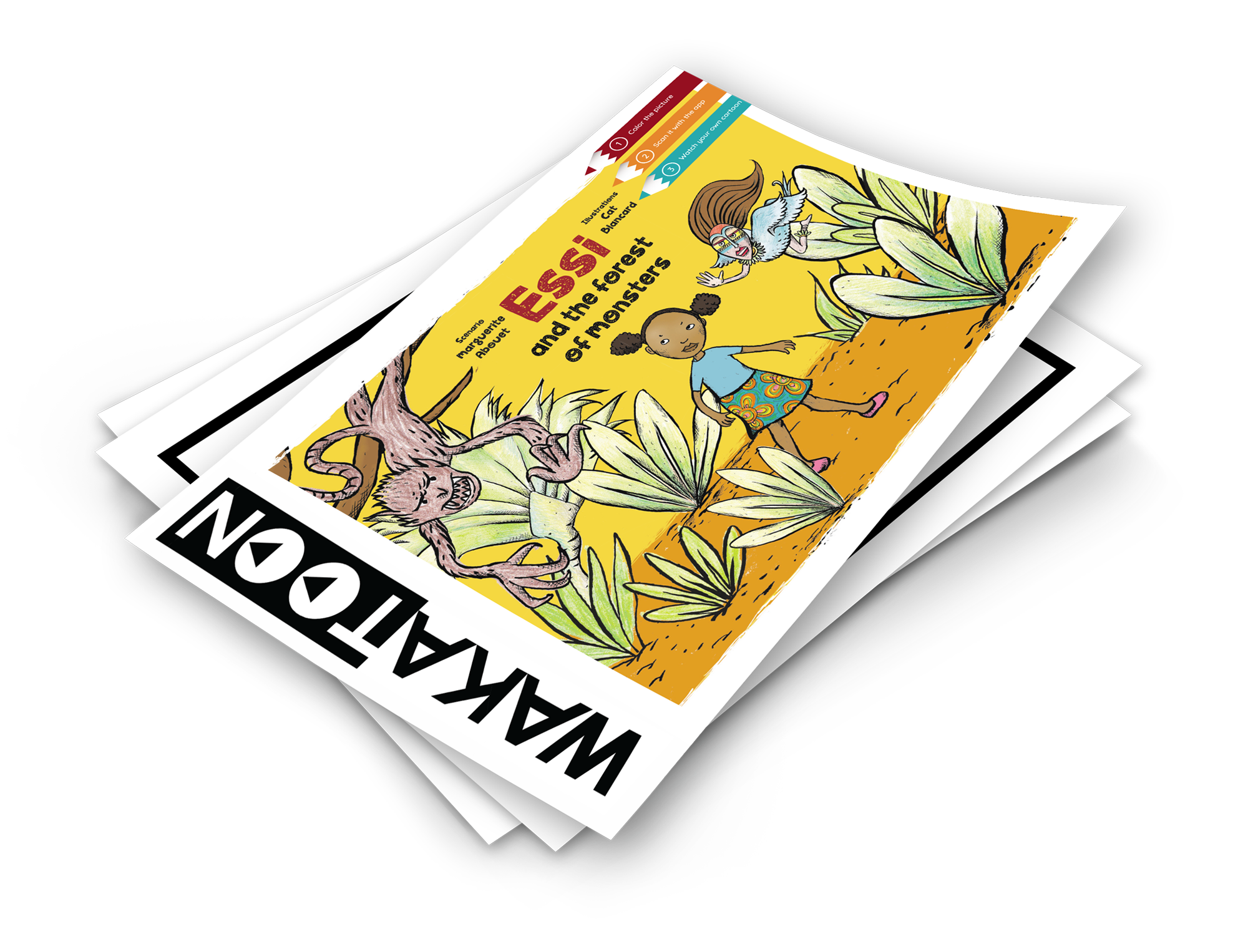 Essi in the forest of monsters: the drawings of this story come to life and turn into a cartoon