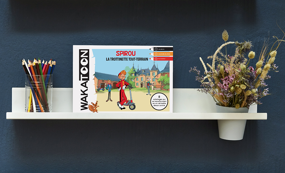 Spirou animated coloring book cover